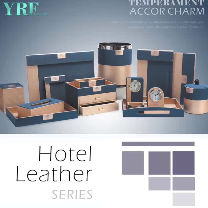 Juegos de cuero para habitaciones de hotel hechos a mano a medida de YRF Productos de cuero para habitaciones