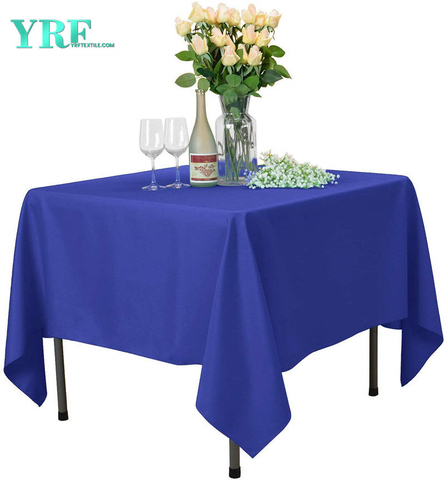 Cubierta cuadrada para mesa de cena Royal Blue 54x54 pulgadas puro 100% poliéster sin arrugas para restaurante