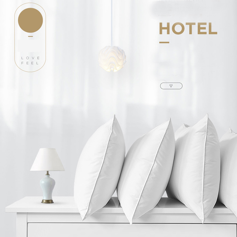 Hotel de 5 estrellas al por mayor de microfibra blanca de tamaño estándar suave almohada de hotel