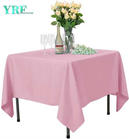 Manteles Cuadrados Pure Pink 70x70 pulgadas Pure 100% Polyester Sin Arrugas Para Bodas