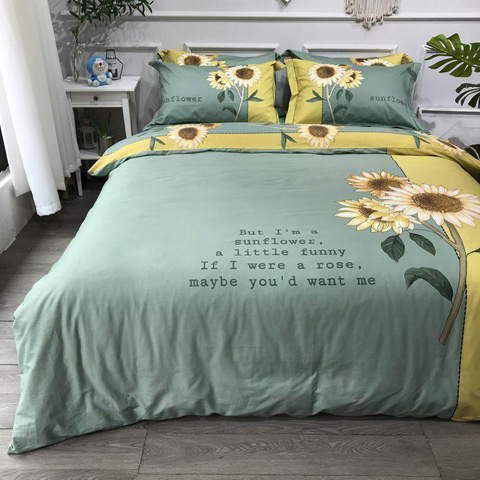 Nuevo producto Tela cepillada de algodón cómoda para sábanas de cama individual