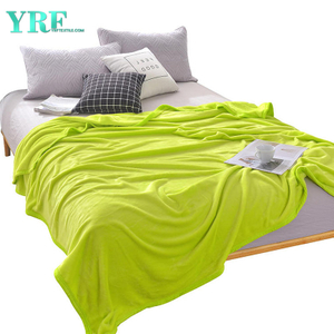 Color liso 100% del poliéster de la manta durable del visón cómodo para la sola cama