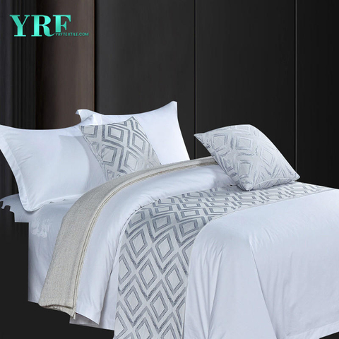 Banderas grises de la cama de la decoración del mismo tamaño del diseño geométrico simple del hotel