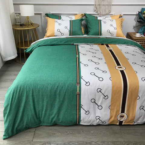 Textiles para el hogar Ropa de cama Tela de algodón Cómoda para 4PCS King Bed