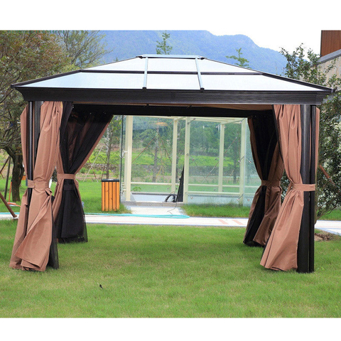 Pabellón del patio de la protección ultravioleta del marco de aluminio de los muebles al aire libre de calidad superior
