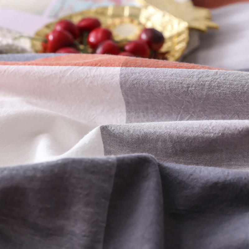 Sábana de tela de algodón Precio barato Estilo de moda Raya transpirable