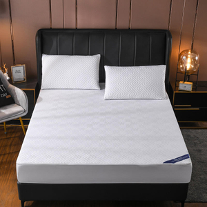 Cubierta de microfibra protectora de colchón impermeable de motel